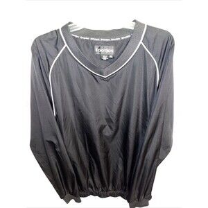 Footjoy Golf Jacket Men’s Size 2XL Black Pullover V Neck Long Sleeve